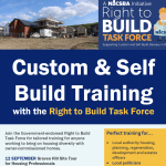 Right to Build Task Force Custom and Self Build Training